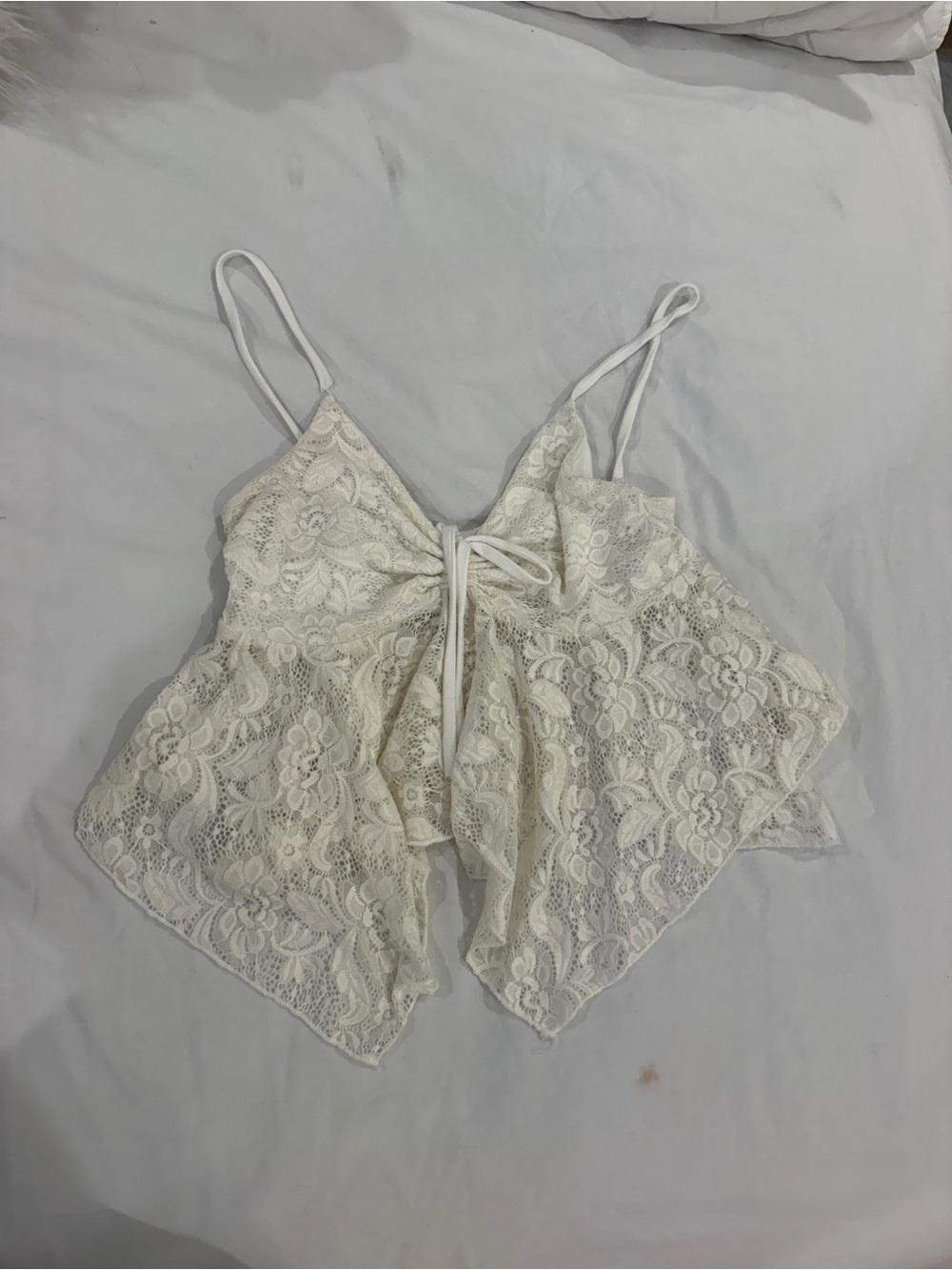 Lace Cami Bralette in Ivory